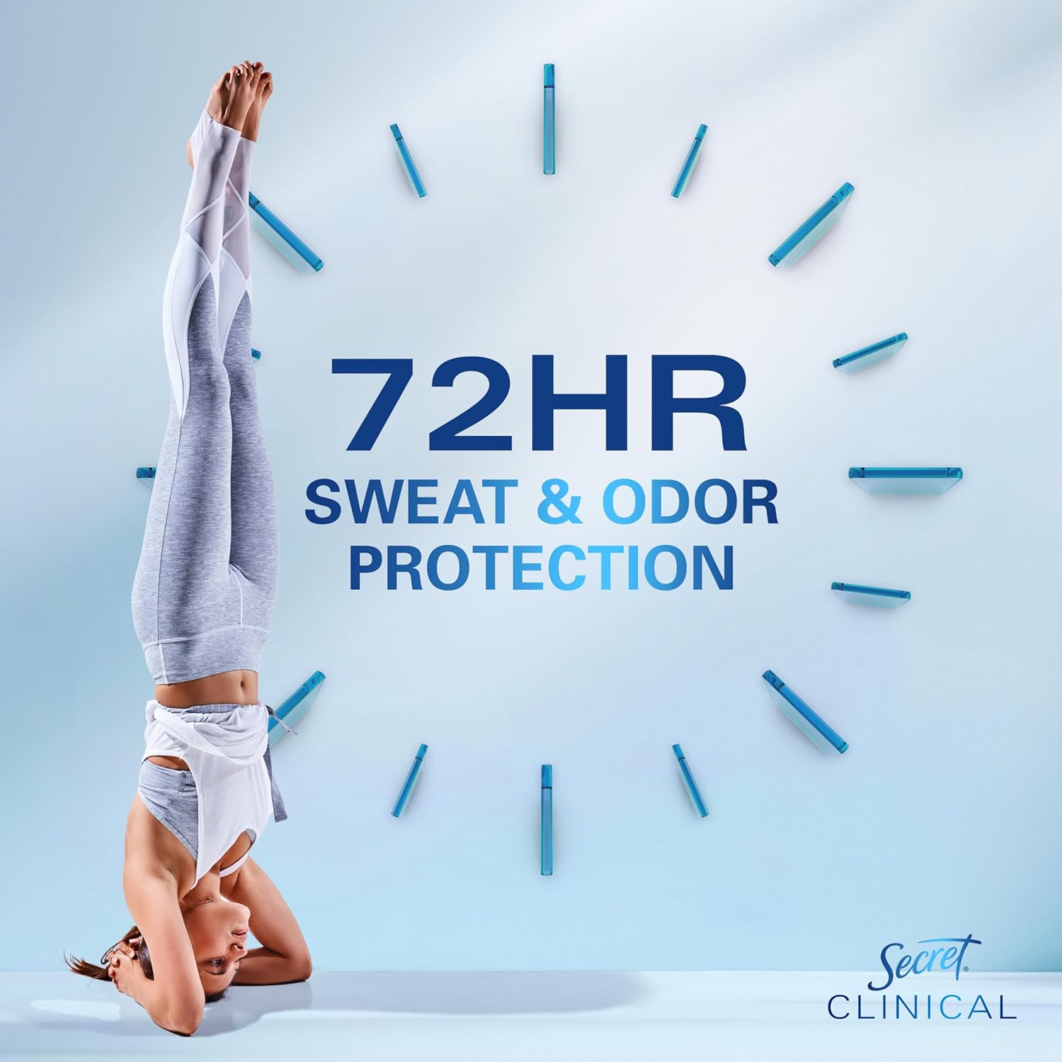 Schönheit|Baden & Körperpflege|Werkzeuge & Zubehör-Ausverkauf zum Saisonende 23 Secret Clinical Strength Deodorant and Antiperspirant for Women, Invisible Solid, Completely Clean, 2.6 Oz.